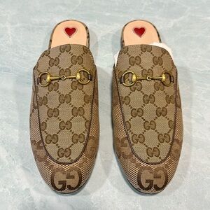 Women’s Gucci Jumbo GG Princetowns 8.5